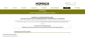 Capture de homaca.fr