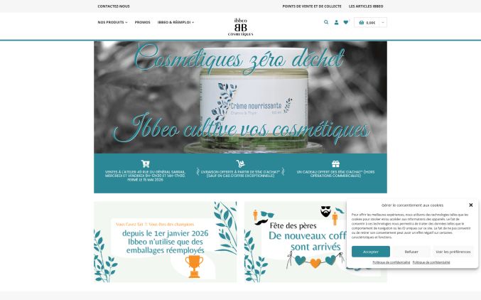 Capture de ibbeo-cosmetiques.fr