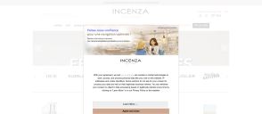 Capture de incenza.com