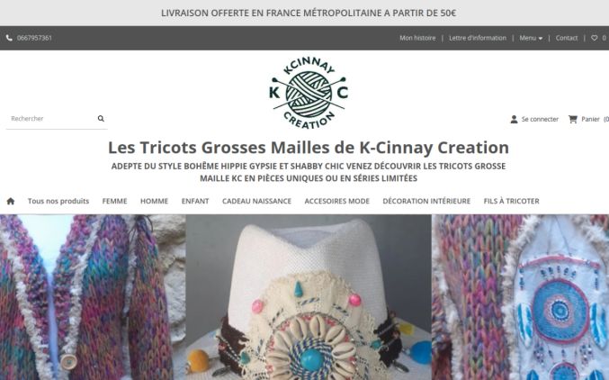 Capture de kcinnaycreation.com