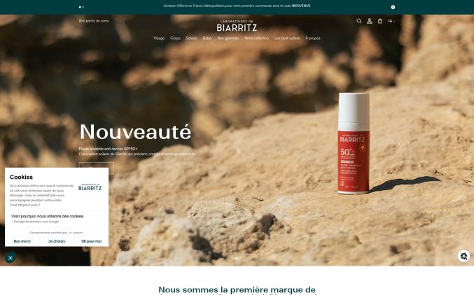 Capture de laboratoires-biarritz.com