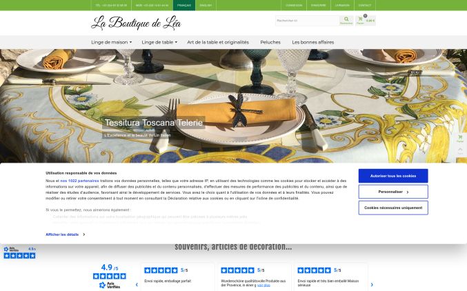 Capture de laboutiquedelea.com