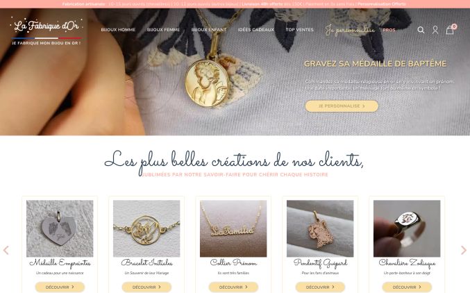 Capture de lafabriquedor.com
