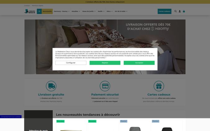 Capture de lamadeleine-deco.com