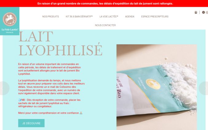 Capture de lavoielactee.fr
