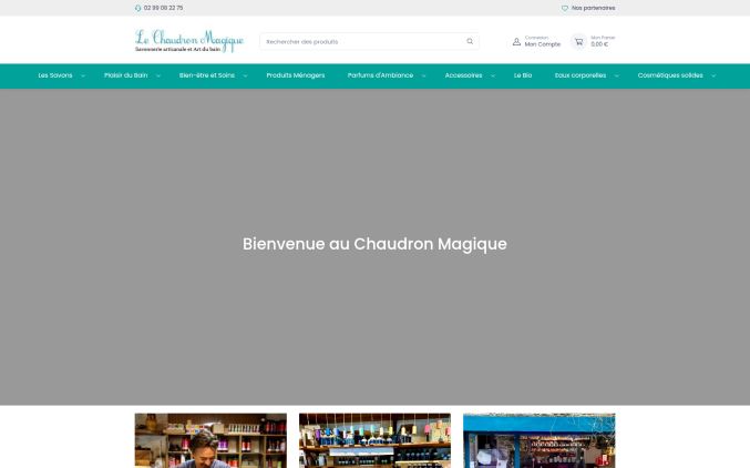 Capture de lechaudronmagique-lagacilly.com