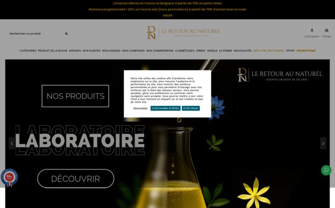 Capture de leretouraunaturel.com