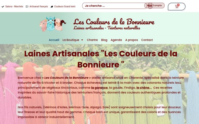 Capture de lescouleursdelabonnieure.fr