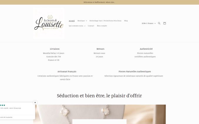Capture de lessecretsdelouisette.com