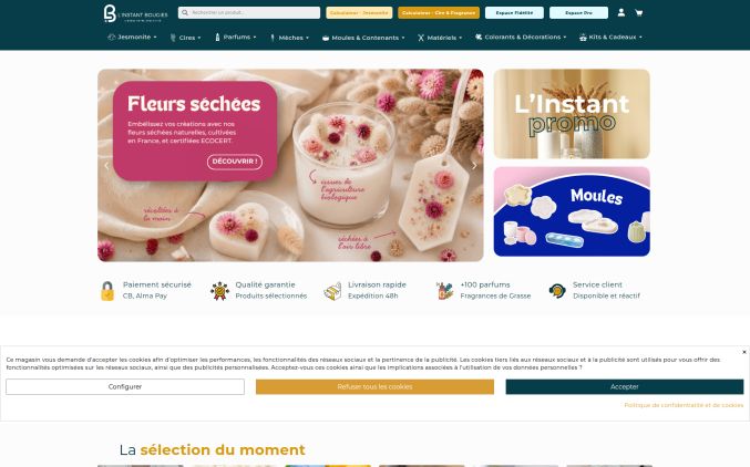 Capture de linstant-bougies.com