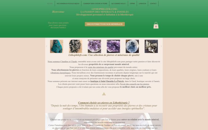 Capture de lithophilefr.com