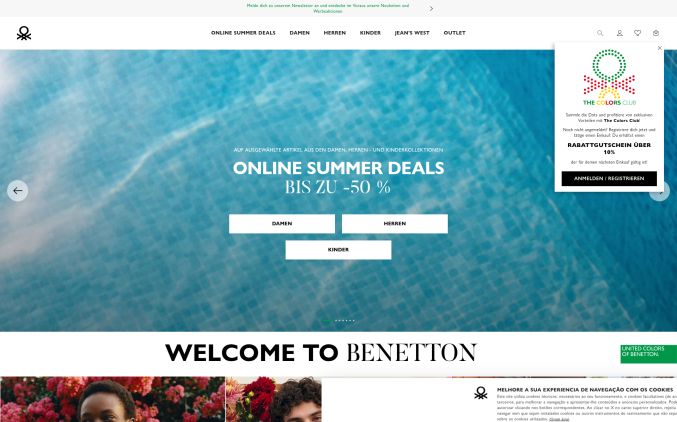 Capture de lu.benetton.com