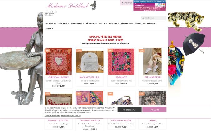 Capture de madamedutilleul.com