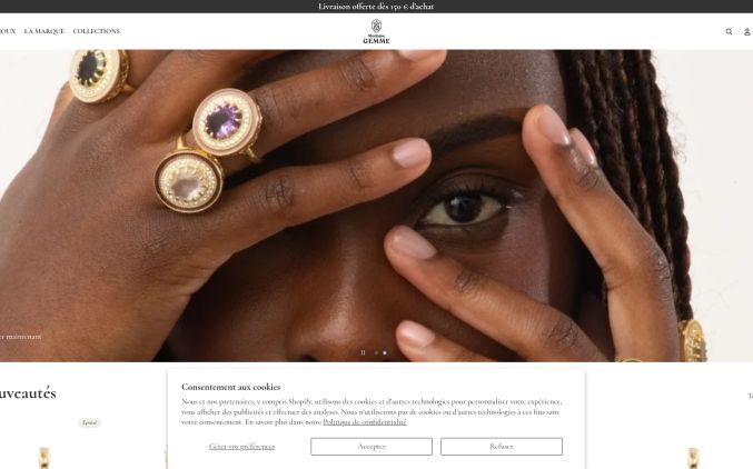 Capture de madamegemme.com