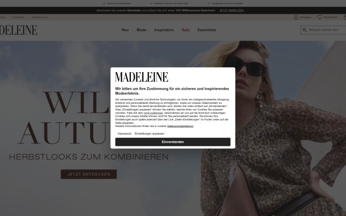 Capture de madeleine.com