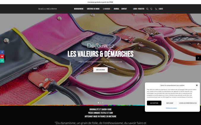 Capture de maelacreations.fr