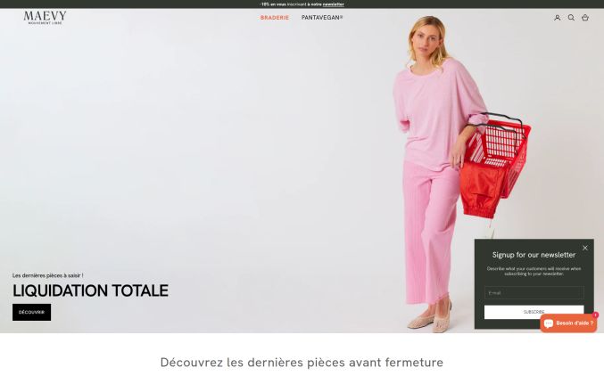Capture de maevy.com