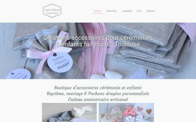 Capture de maluciolecreations.fr