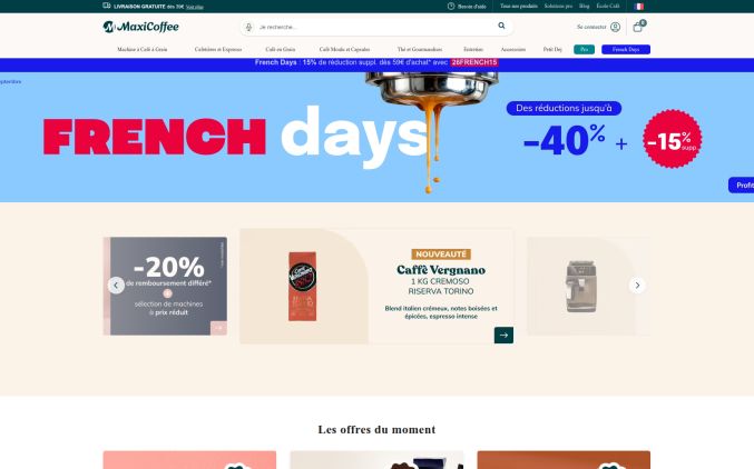 Capture de maxicoffee.com