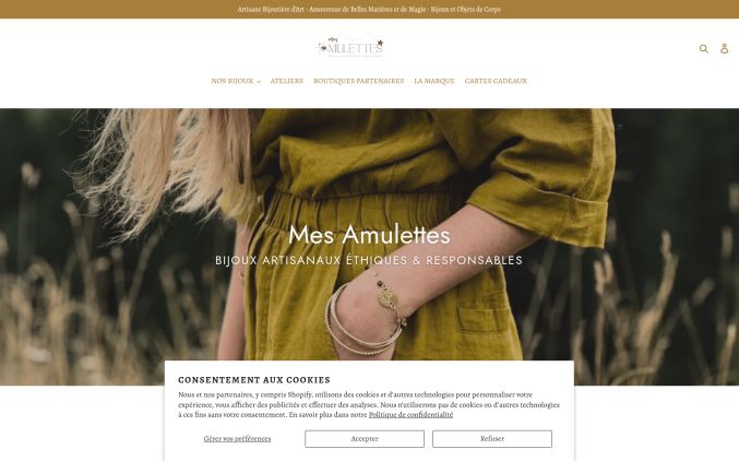 Capture de mesamulettes.com