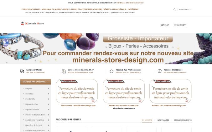 Capture de minerals-store-shop.com