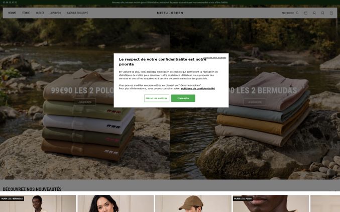 Capture de mise-au-green.com