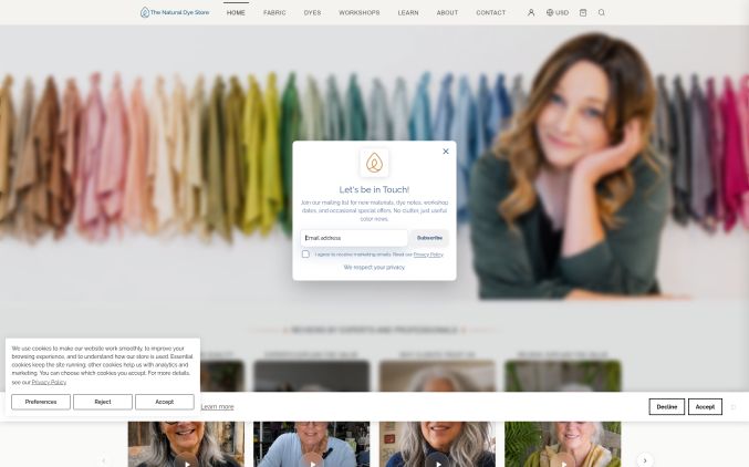 Capture de naturaldyestore.com