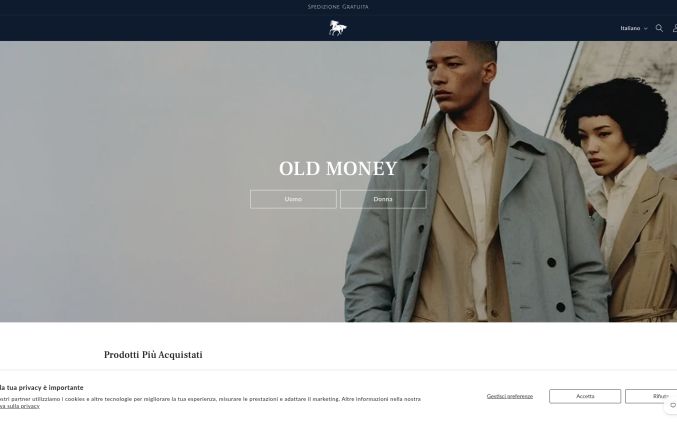 Capture de oldmoneybrand.com