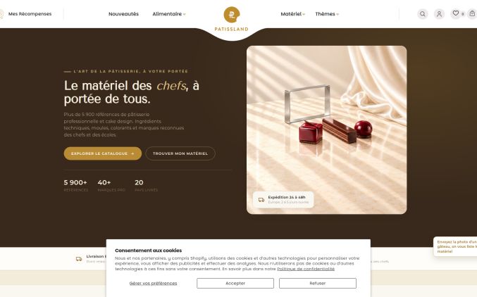 Capture de patissland.fr