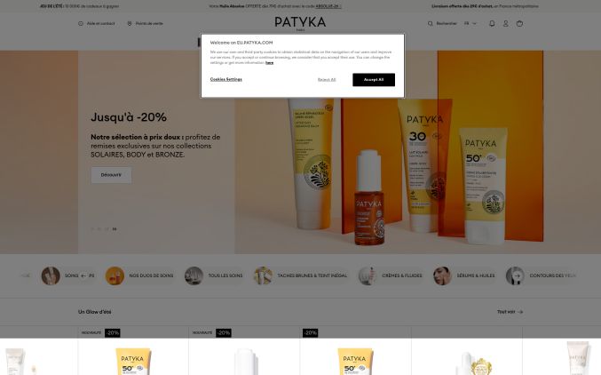 Capture de patyka.com