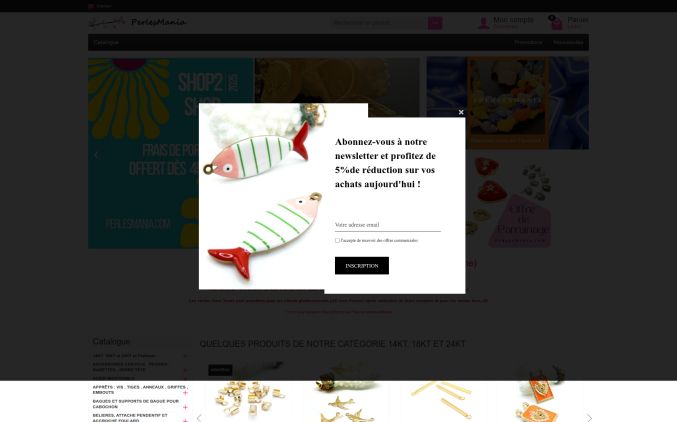 Capture de perlesmania.com