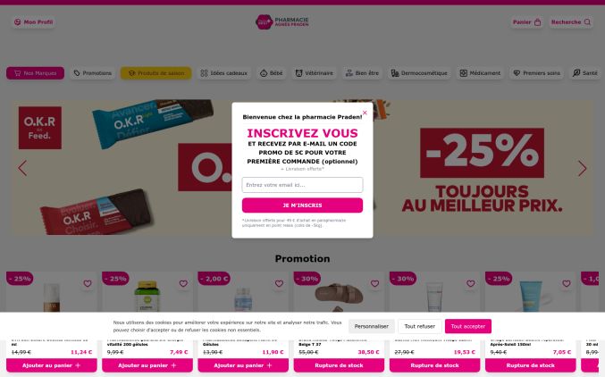 Capture de pharmacieagnespraden.com