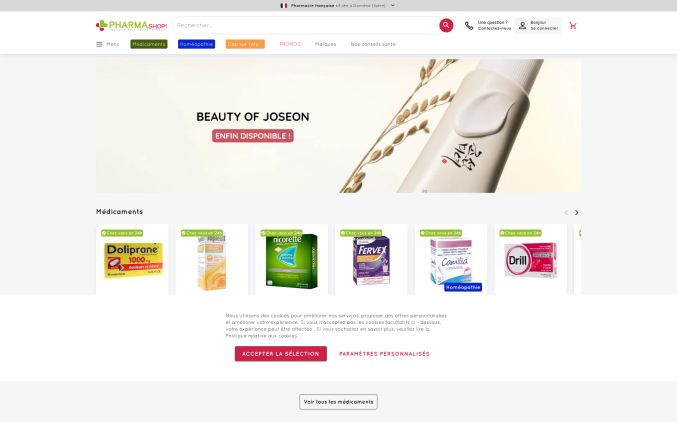 Capture de pharmashopi.com
