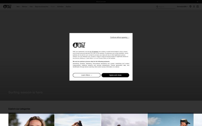 Capture de picture-organic-clothing.com