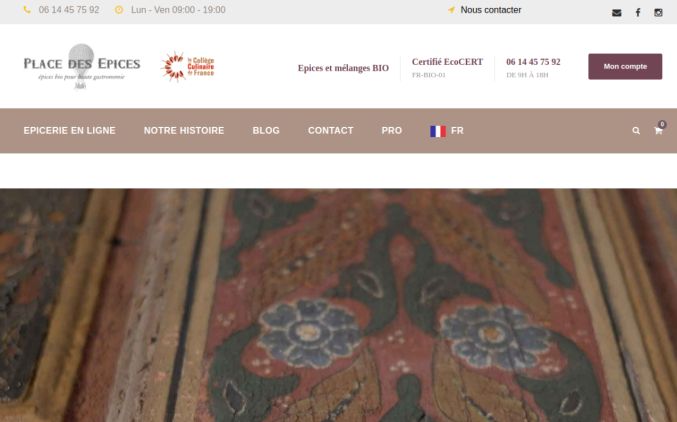 Capture de placedesepices.com