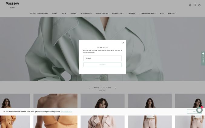 Capture de possery.com