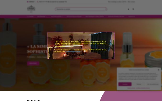Capture de purabali.com