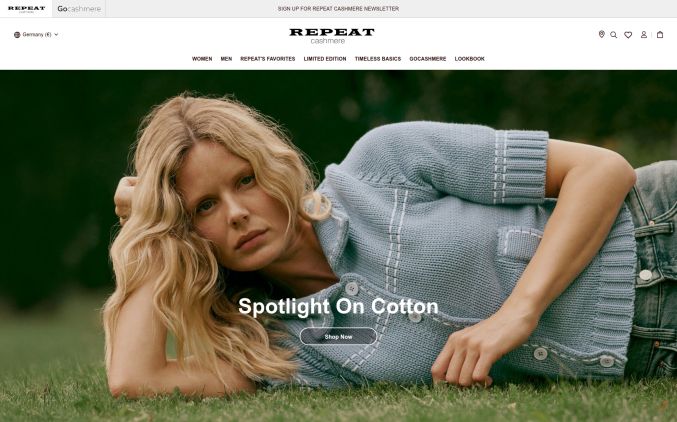 Capture de repeatcashmere.com