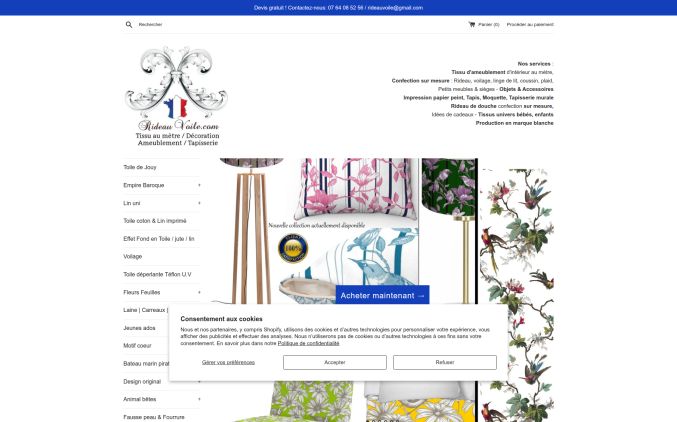 Capture de rideauvoile.com