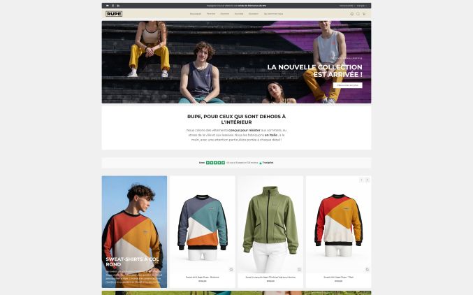 Capture de rupeclothing.fr