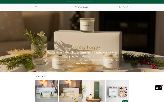 Capture de scented-bougie.com
