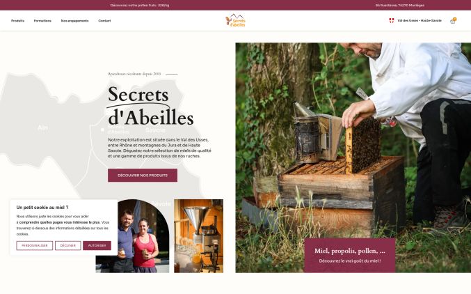 Capture de secretsdabeilles74.com