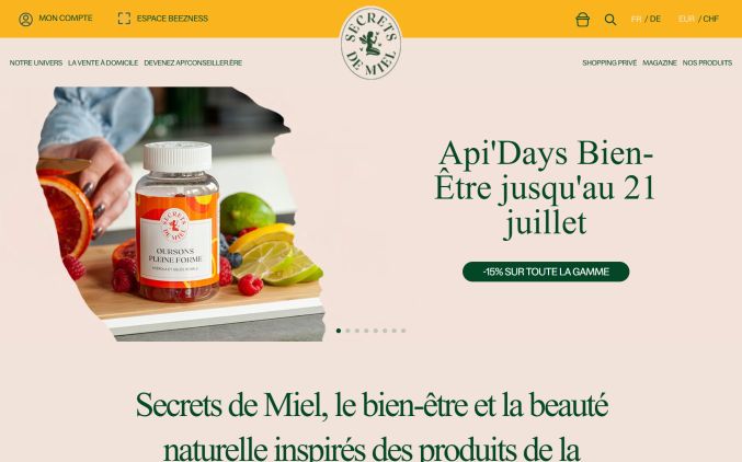 Capture de secretsdemiel.com
