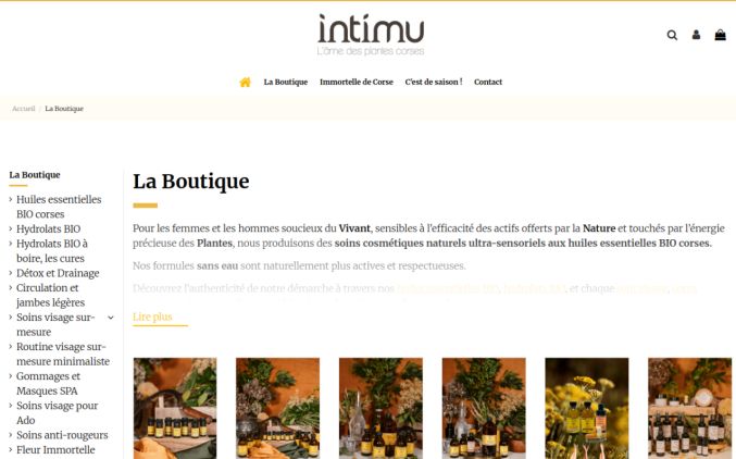 Capture de shop.intimu.fr