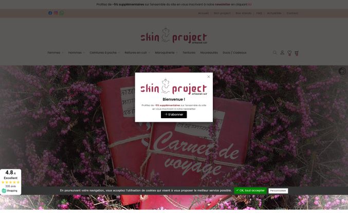Capture de skinproject.fr
