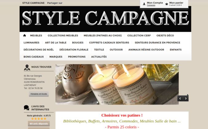 Capture de stylecampagne.fr