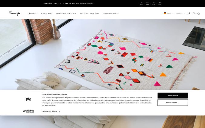 Capture de tamazi.shop