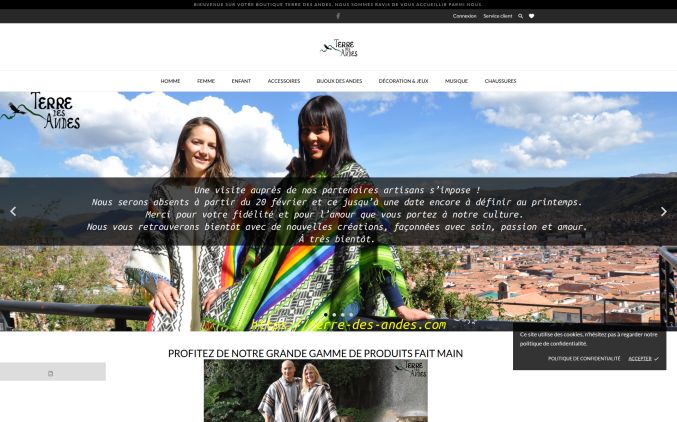 Capture de terre-des-andes.com