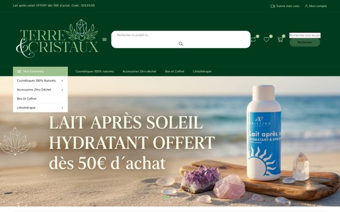 Capture de terreetcristaux.com