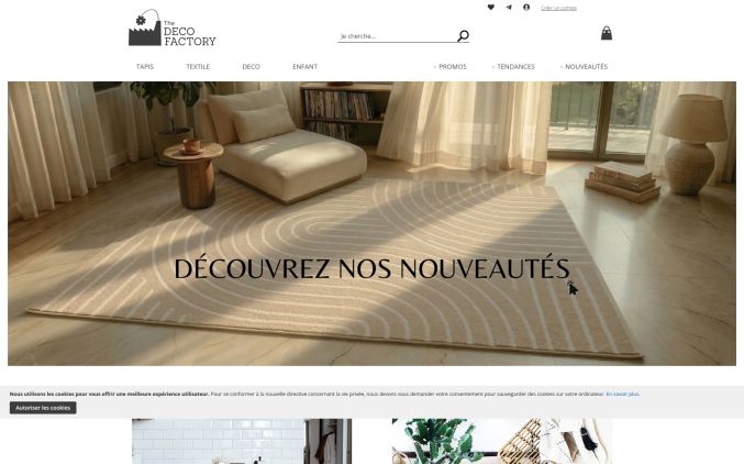 Capture de thedecofactory.com